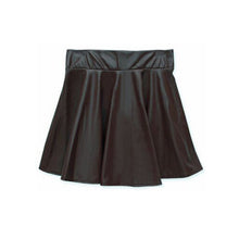 New Women Ladies Faux Leather High Waist Skater Flared Pleated Short Mini Skirt LE2 J4U66