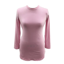 New Women Long Sleeve Bodycon Side Slit T Shirt Party Mini Dress Evening Party Lady J4U66
