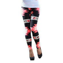 New Women Plus Size Tribal Aztec Printed Leggings 9 Colors Long Soft Size S-XL  J4U66
