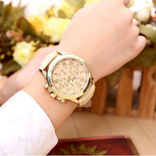 Women's Geneva Watch Roman Numerals Faux Leather Analog Quartz Stainless Steel WristWatch fashion Watch Clock  J4U66