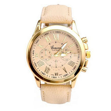 Women's Geneva Watch Roman Numerals Faux Leather Analog Quartz Stainless Steel WristWatch fashion Watch Clock  J4U66