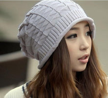 reversible beanie men hat Womens hats,snow caps knit hat skull chunky baggy warm skullies,touca gorro J4U66