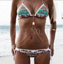 women bikini set push up swimwear lace bottom blue striped swimsuit pade bikini brazilian maillot de bain J4U66