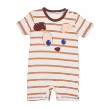 Newborn Baby Cotton Boy Girls Totoro Striped Rompers One-piece Jumpsuits Infant Clothing 0-24Months J4U66