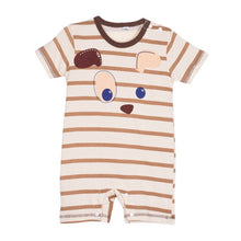 Newborn Baby Cotton Boy Girls Totoro Striped Rompers One-piece Jumpsuits Infant Clothing 0-24Months J4U66