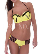 women bikini set push up swimwear mesh swimsuit patchwork bathing suit k2 J4U66