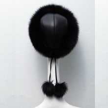 womens raccoon fur hat leather fur hats lady warm charm beanies caps headgear fox fur ball J4U66