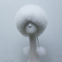 estWomen's Raccoon Fur Hat Leather & Fur Hats Lady Warm Charm Beanies Caps Headgear Fox Fur Ball J4U66