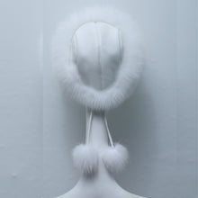 estWomen's Raccoon Fur Hat Leather & Fur Hats Lady Warm Charm Beanies Caps Headgear Fox Fur Ball J4U66