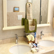 Travel Toiletry Wash Cosmetic Bag Makeup Storage Case Hanging Grooming J4U66