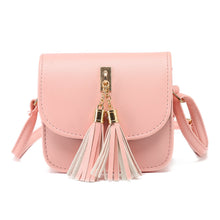 retro korean s tassel women messenger bags pink small bag pu leathercrossbody shoulder bag bolsas femininas J4U66