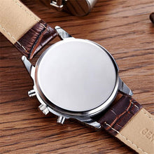 Casual men Watches Brand Luxury Leather Men Military Wrist Watches Men Sports Quartz-Watch Relogio Masculino J4U66