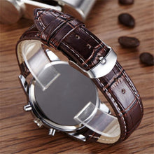 Casual men Watches Brand Luxury Leather Men Military Wrist Watches Men Sports Quartz-Watch Relogio Masculino J4U66