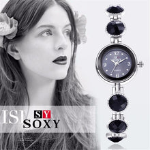 Women Bracelet Watch Ladies Tassel Dress Quartz Watch Clock Crystal Rhinestone Steel Strap Wrist Watch Montre Femme J4U66