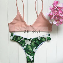 sexy bikinis women swimsuit push up bikini set beach wear retro vintage bathing suits halter top plus size swimwear J4U66