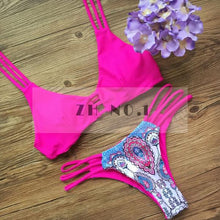sexy bikinis women swimsuit push up bikini set beach wear retro vintage bathing suits halter top plus size swimwear J4U66