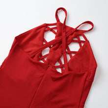 sexy bodycon club dress red sleeveless backless hollow out dress evening party dress clubwear bandage dress J4U66