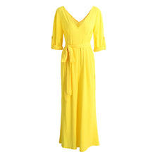 sexy bodysuits women jumpsuits v neck long sleeve rpmpers women playsuit solid belted bodysuit yellow rose J4U66