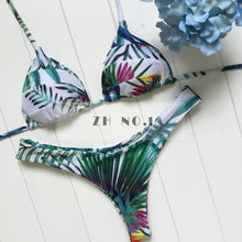 sexy floral print women push up swimwear ladies vintage bathing suit swimwear woman bikinis set J4U66