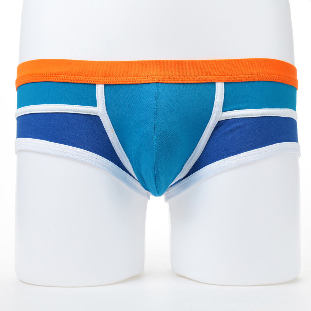 sexy mens underwear u convex pouch splice boxer shorts breathable elastic low waist comfortable underpants J4U66