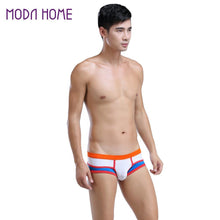sexy mens underwear u convex pouch splice boxer shorts breathable elastic low waist comfortable underpants J4U66