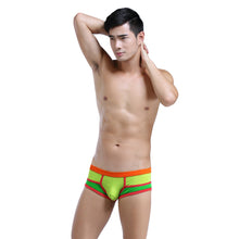 sexy mens underwear u convex pouch splice boxer shorts breathable elastic low waist comfortable underpants J4U66