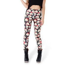 sexy girl women digital printed leggings stretchy jeggings slim pencil pants J4U66