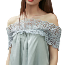 sexy off shoulder women dress vintage lace long maxi dress plus size casual beach party dresses vestidos J4U66