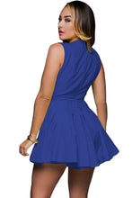 sexy solid women romper dress sexy romper sleeveless deep v dresses bodysuit dress elegent outwear J4U66