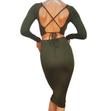 Sexy Two Pieces Set Elegant Women Dress Backless Bandage Bodycon Dress Solid Backless Rompers J4U66