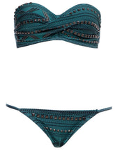sexy women bandage push up bikini set padded bra low waist swimsuit swimwear beachwear J4U66