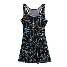 Sexy Casual Dress Deathly Hallows Reversible Skater Dress LY3 J4U66