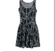 Sexy Casual Dress Deathly Hallows Reversible Skater Dress LY3 J4U66