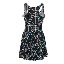 sexy women casual dress deathly hallows reversible skater dress J4U66