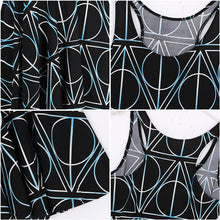 Sexy Casual Dress Deathly Hallows Reversible Skater Dress LY3 J4U66