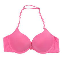 Sexy Women Front Closure Push Up Bra Seamless Underwear Halter-Neck Invisible Bras J4U66