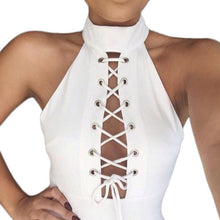 Sexy Women Ladies Round Neck Sleeveless Cropped Tanks Tops Tee Shirt Camis Cute Bodycon Bandage Crop Tops Camisole J4U66