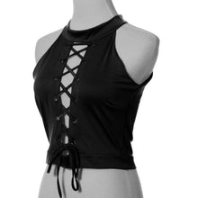 Sexy Women Ladies Round Neck Sleeveless Cropped Tanks Tops Tee Shirt Camis Cute Bodycon Bandage Crop Tops Camisole J4U66