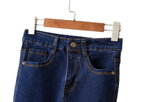 sexy women midi denim skirt split package hip pockets zipper button casual pencil bodycon skirts womens saias blue J4U66