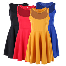 Sexy Women Slim Lace Sheer Sleeveless Evening Clubbing Party Mini Dress J4U66