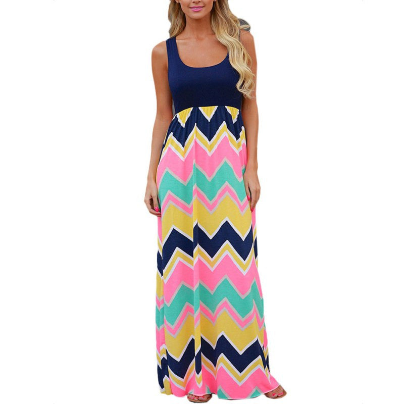 Sexy Women Bohemian Long Maxi Evening Party Dress Beach Dresses Sundress H55 J4U66