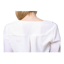 simple women blouses v neck long sleeves shirt ruched back asymmetric hem women tops blusas J4U66
