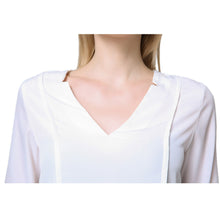 simple women blouses v neck long sleeves shirt ruched back asymmetric hem women tops blusas J4U66