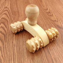 Solid Wood Full-body Four Wheels Wooden Car Roller Relaxing Hand Massage Tool Reflexology Face Hand Foot Back Body Therapy J4U66