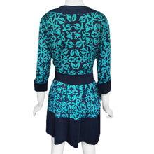 high street women dresses geometric print o neck half sleeve lady elegant party mini dress vestidos J4U66