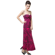 style striped print elegant dress off the shoulder padding-string sexy party dress women long maxi dress vestidos J4U66