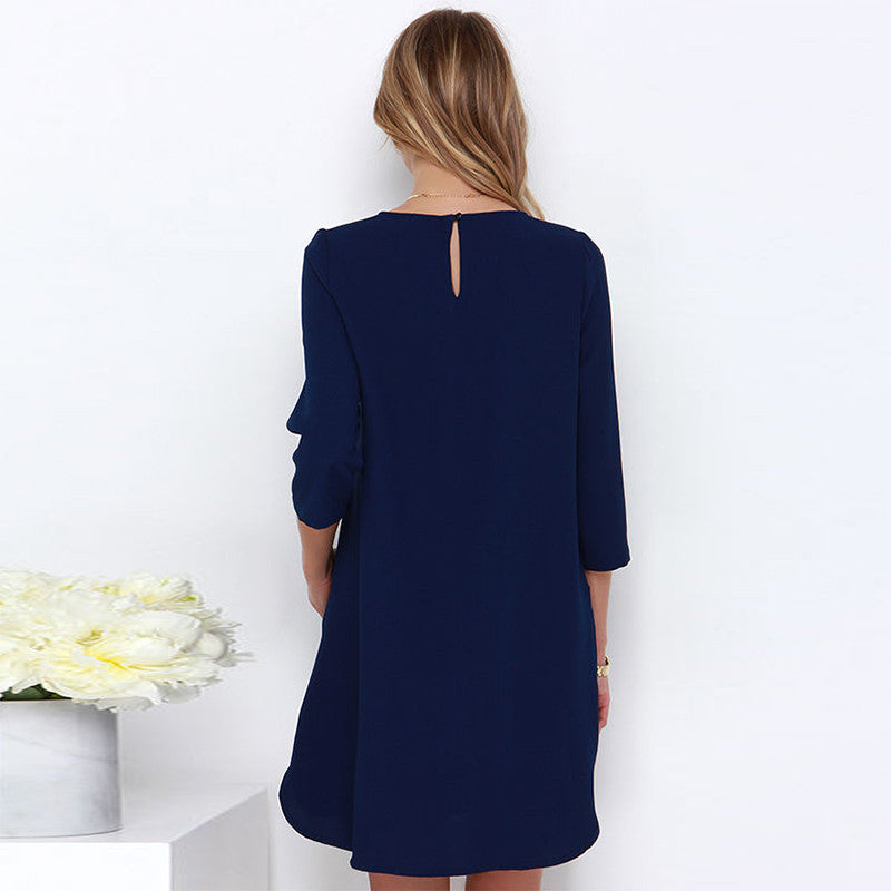 Stylish Lady Casual Chiffon Cocktail Party Mini Dress LY3 J4U66