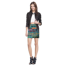 bodycon pencil skirts women floral printed slim vintage skirt midi women high waist mini skirts J4U66