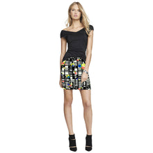 bodycon pencil skirts women floral printed slim vintage skirt midi women high waist mini skirts J4U66