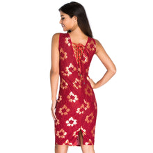 bodycon dress women cocktail sexy club dress lace up crochet sleeveless party dress black red blue J4U66